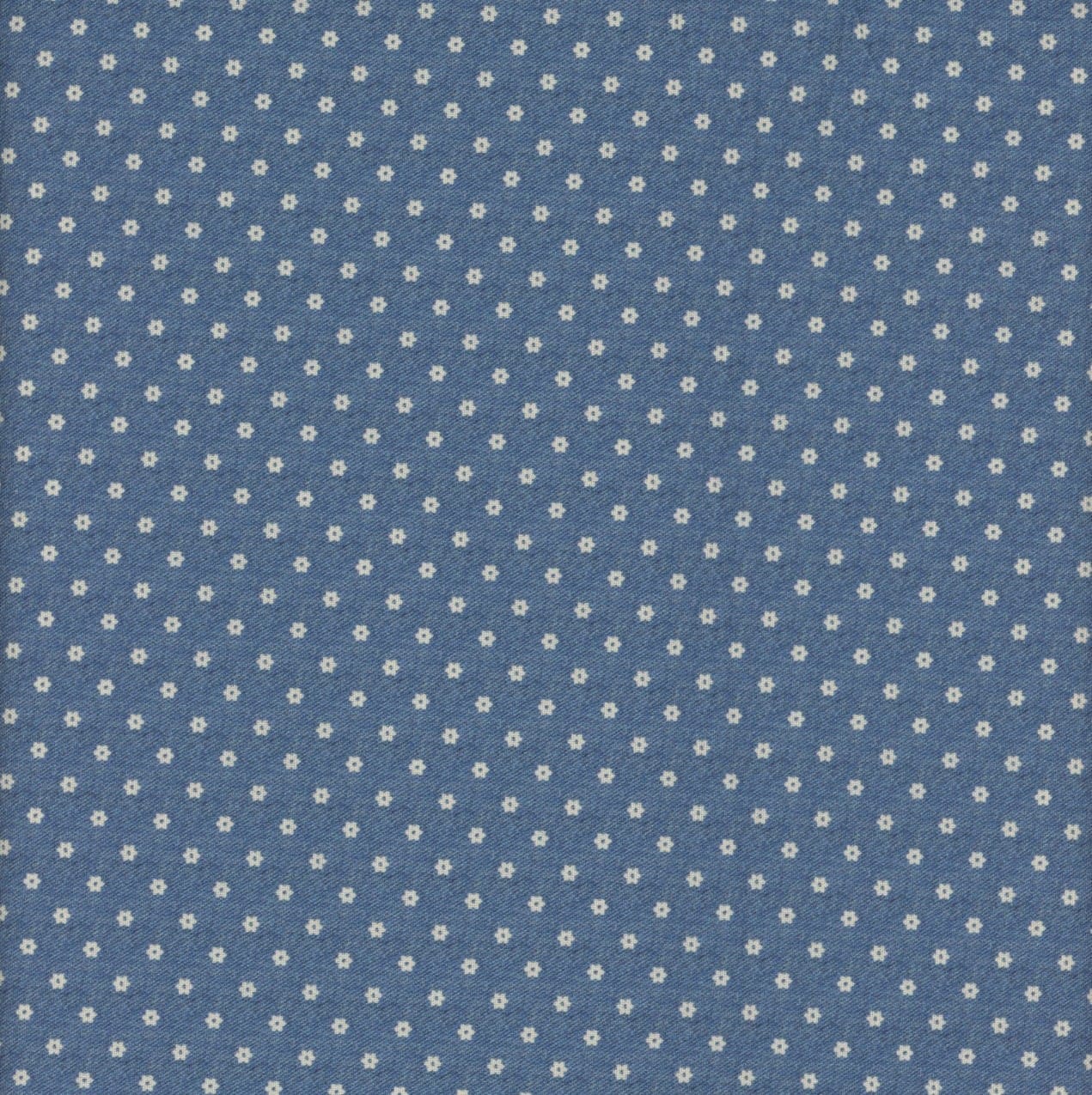 Bandana Bliss Ditsy Denim Blue Smithsonian Institution Marcus Fabrics Cotton Fabric MF-R65-1599-D-Denim | US Fabric Shop
