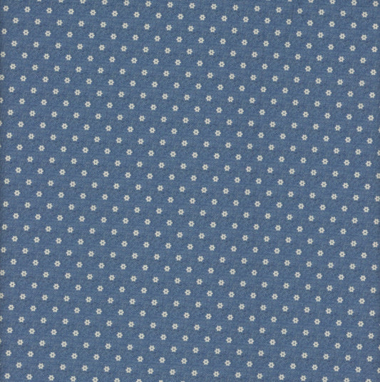 Bandana Bliss Ditsy Denim Blue Smithsonian Institution Marcus Fabrics Cotton Fabric MF-R65-1599-D-Denim