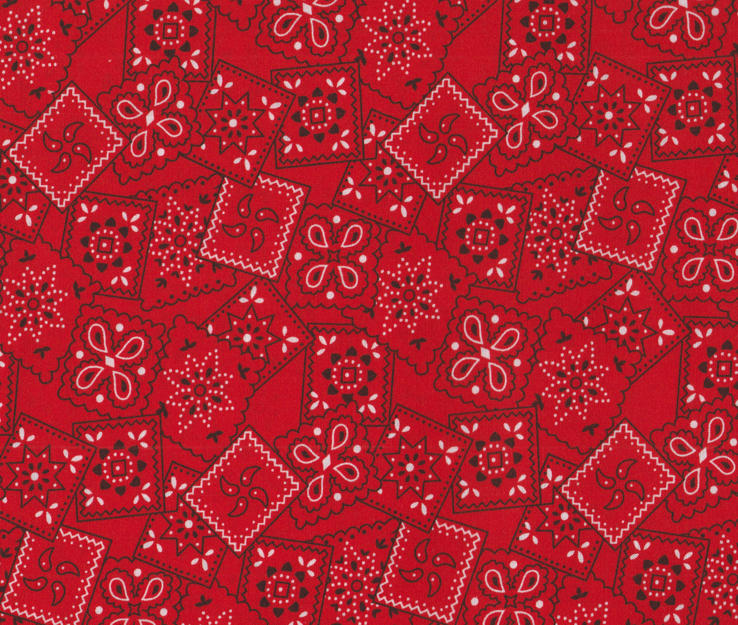 Bandana Red Foust Textiles Cotton Fabric FT-11684 Red