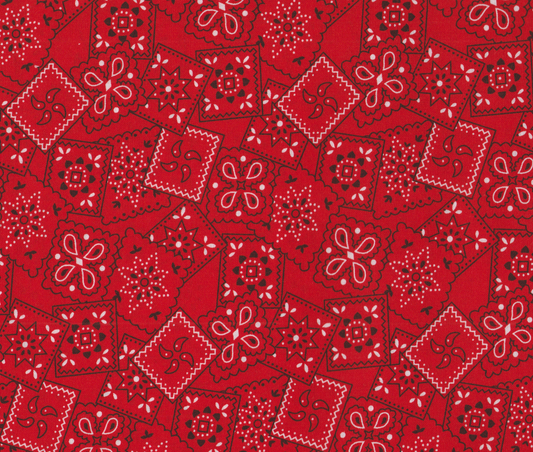 Bandana Red Foust Textiles Cotton Fabric