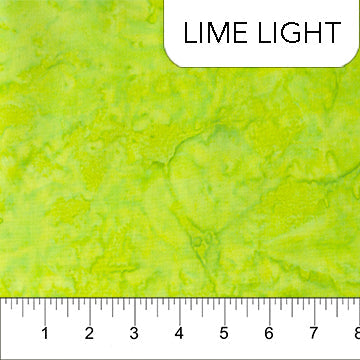 Banyan Shadows Batik Lime Light Green Banyan Batiks Northcott Cotton Fabric NC-81300-71