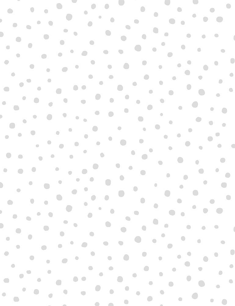 Basics Whiteout Random Dots White Timeless Treasures Cotton Fabric