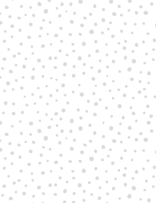 Basics Whiteout Random Dots White Timeless Treasures Cotton Fabric