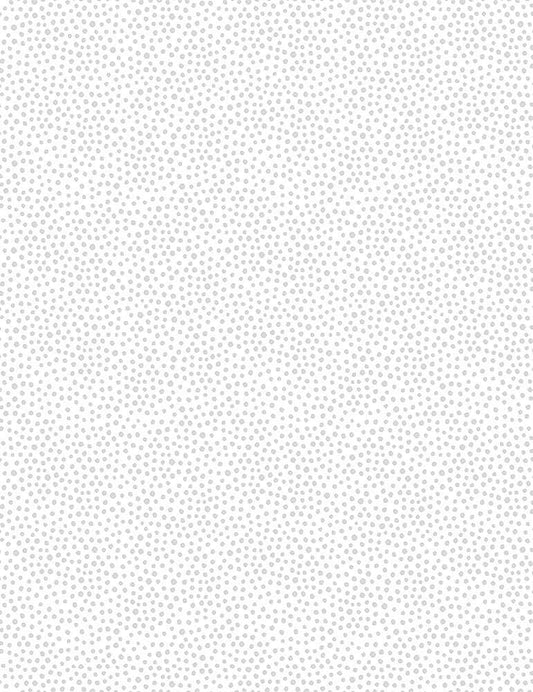 Basics Whiteout Clustered Dots White Timeless Treasures Cotton Fabric
