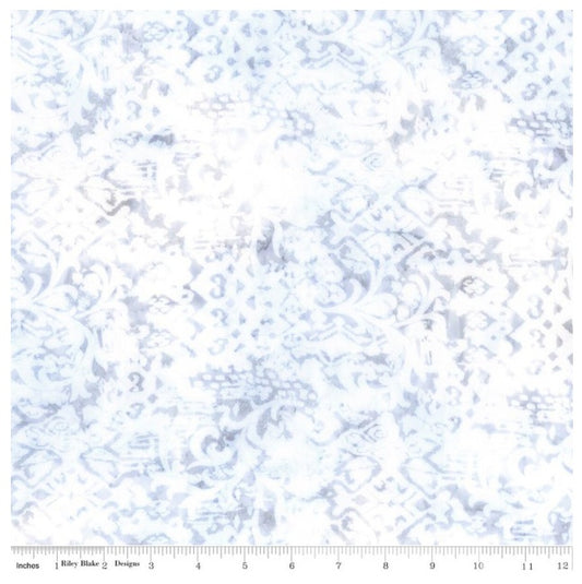 Batiks Porcelains Taupe Barely There White Purple Green Riley Blake Cotton BATIK Fabric RB-BT23453-290