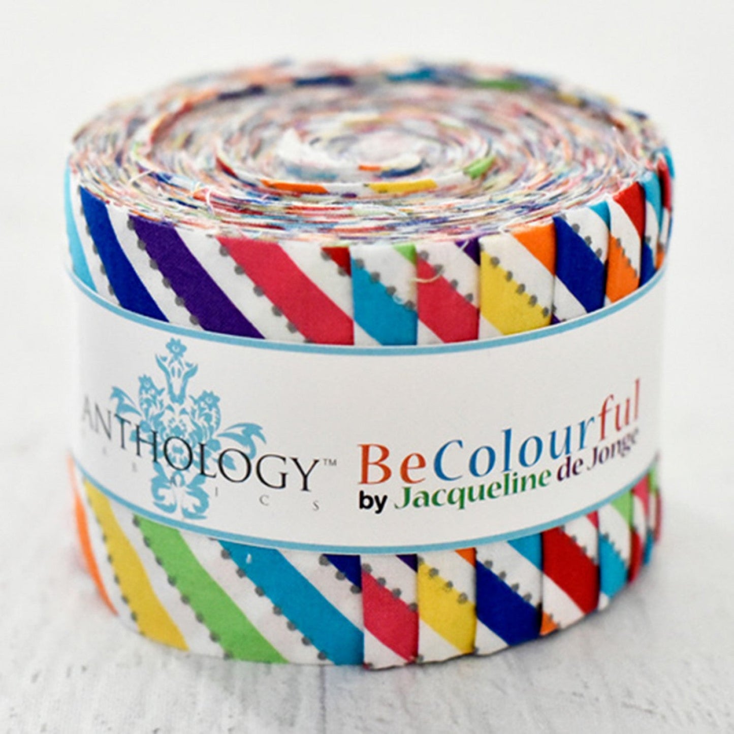 BeColourful Licorice 2.5'' Strips 26pc Jacqueline De Jonge Anthology Cotton Fabric