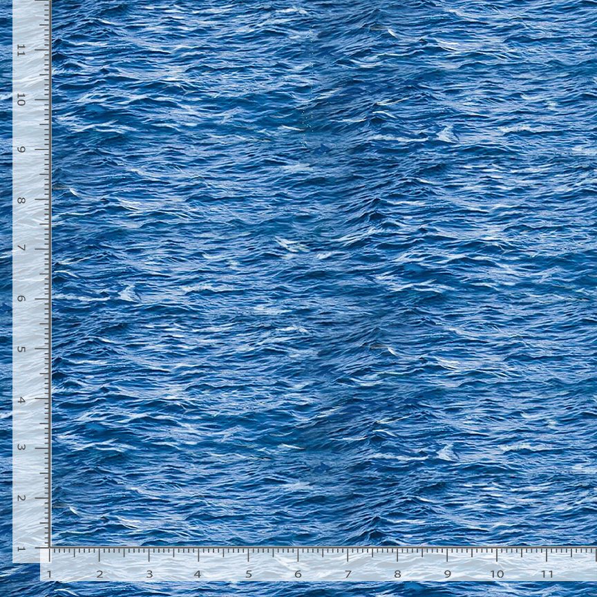 Beacon of Light Sea Water Sea Timeless Treasures Cotton Fabric TT-SEA-CD3767-SEA