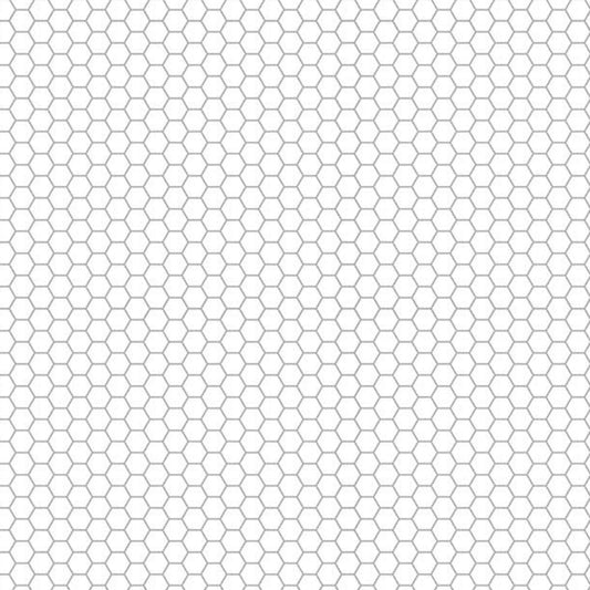 Beecroft Honeycomb White Deborah Edwards Northcott Cotton Fabric