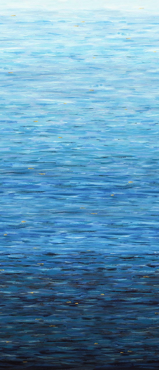 Behind Blue Eyes Water Texture Ombre Pacific Funny Girl Studio E Cotton Fabric SE-8655-76