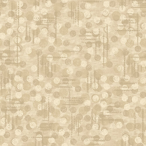 Beige Tonal Texture Blender Jot Dot II Blank Quilting Cotton Fabric