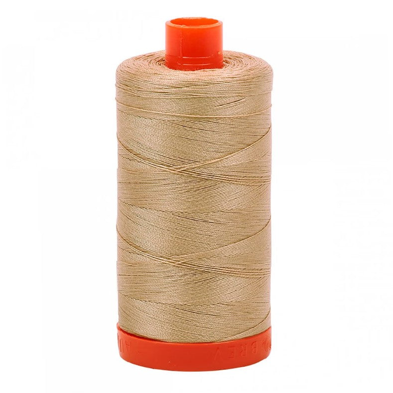 Beige Aurifil Cotton Quilting Thread Solid 50wt 1300m 1422yds Aurifil AF-A1050-2314