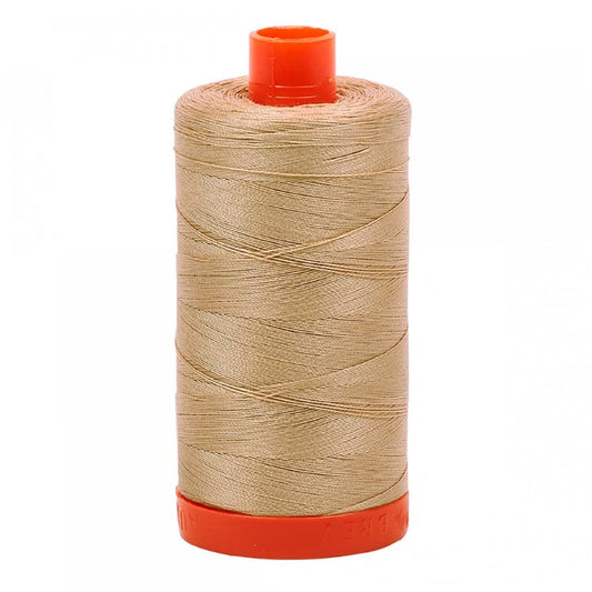 Beige Aurifil Cotton Quilting Thread Solid 50wt 1300m 1422yds Aurifil AF-A1050-2314