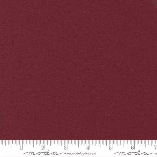 Bella Solid Burgundy Moda Cotton Fabric