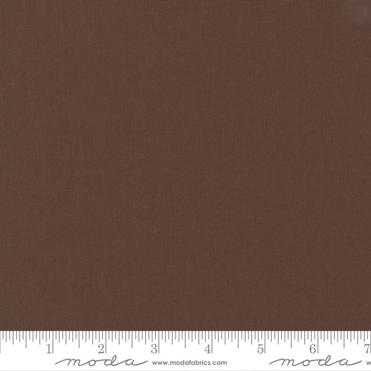 Bella Solid Chocolate Brown Moda Cotton Fabric