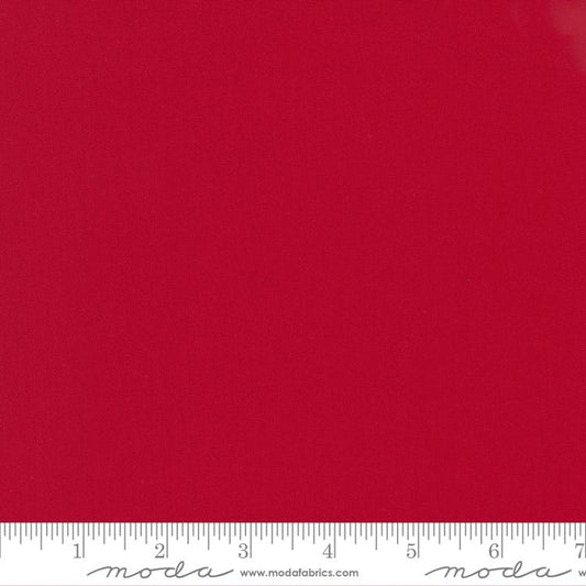 (SOLD PER BOLT) Bella Solids Christmas Red Moda Fabrics Cotton Fabric MD-9900-16-FB