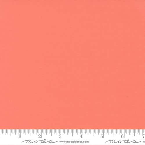 Bella Solid Coral Moda Cotton Fabric