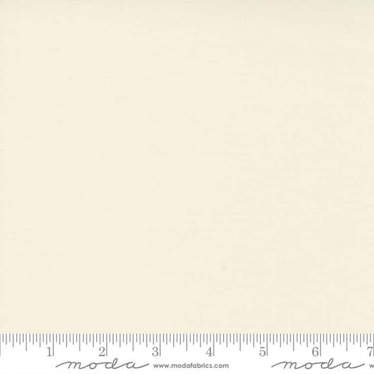 Bella Solid Ivory Moda Cotton Fabric