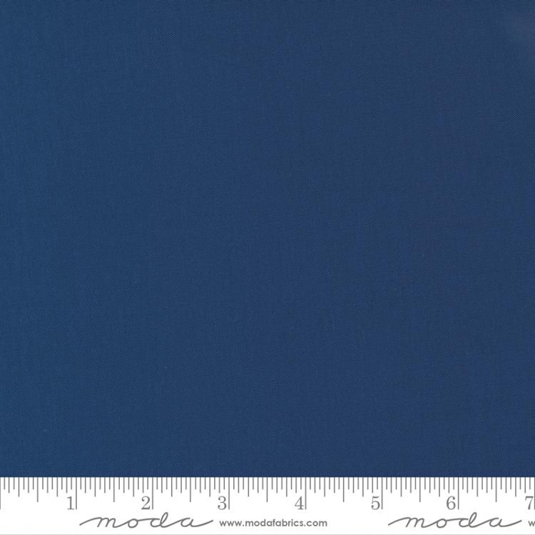 Bella Solid Nautical Blue Moda Cotton Fabric