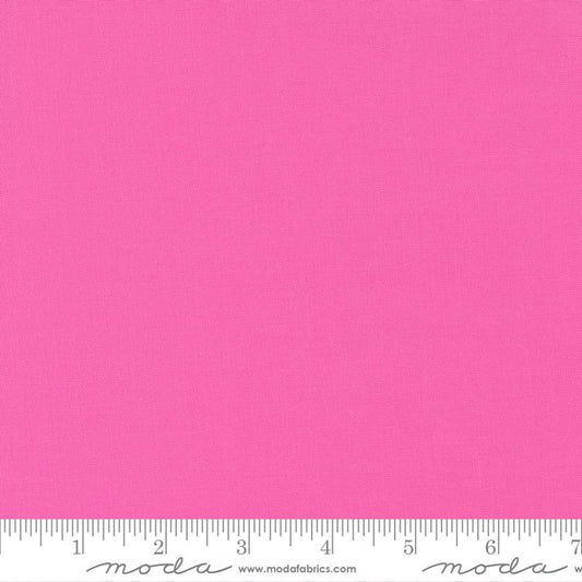 Bella Solid Peony Pink Moda Cotton Fabric