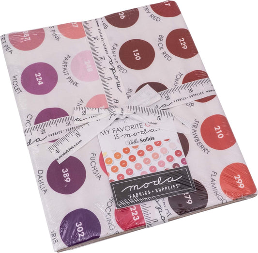 Bella Solids My Favorite Color is Moda Multi Panel 36" Moda Cotton Fabric MD-9900-10P