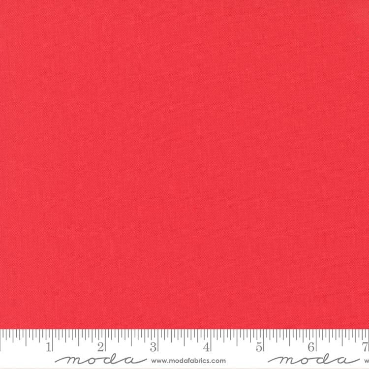 Bella Solids Geranium Red Moda Cotton Fabric