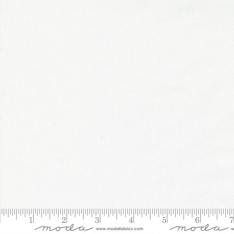 Bella Silky Solids White Bleached Moda Cotton Fabric MD-9900-98S