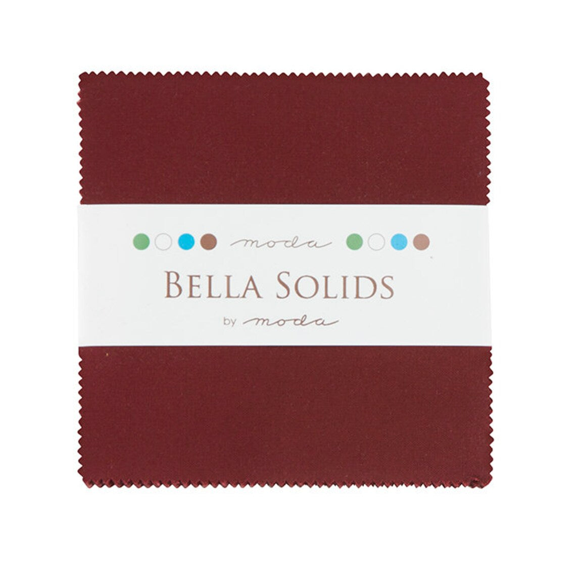 Bella Solids Burgundy 5" Squares Charm Pack 42pcs Moda Cotton Fabric MD-9900PP-18