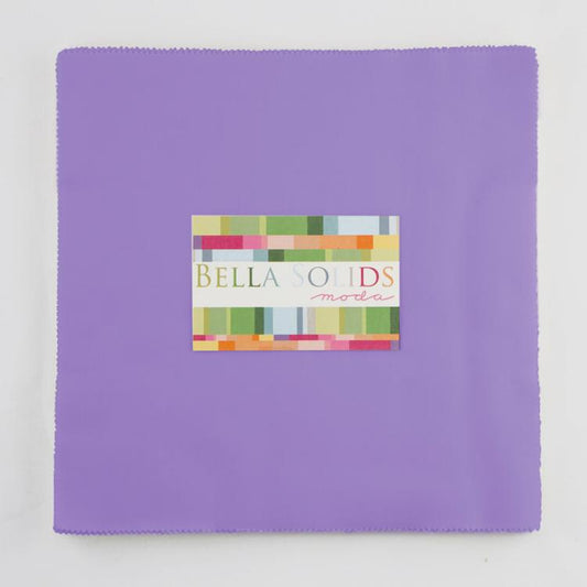 Bella Solids Hyacinth 10" Squares Junior Layer Cake Moda Cotton Fabric MD-9900JLC-93