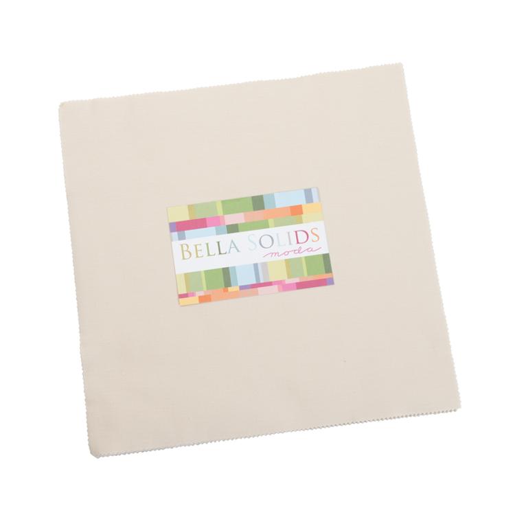 Bella Solids Natural 10" Squares Layer Cake Moda Cotton Fabric MD-9900LC-12