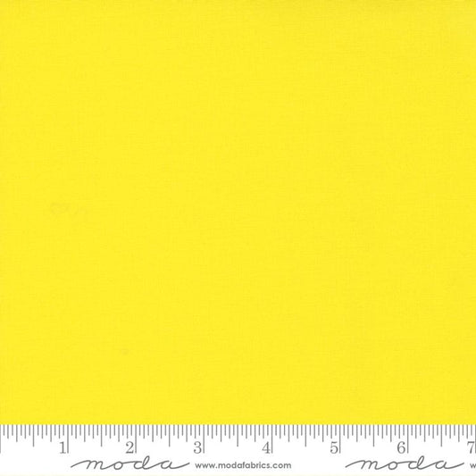Bella Solids Electric Lemon Yellow Moda Cotton Fabric MD-9900-414