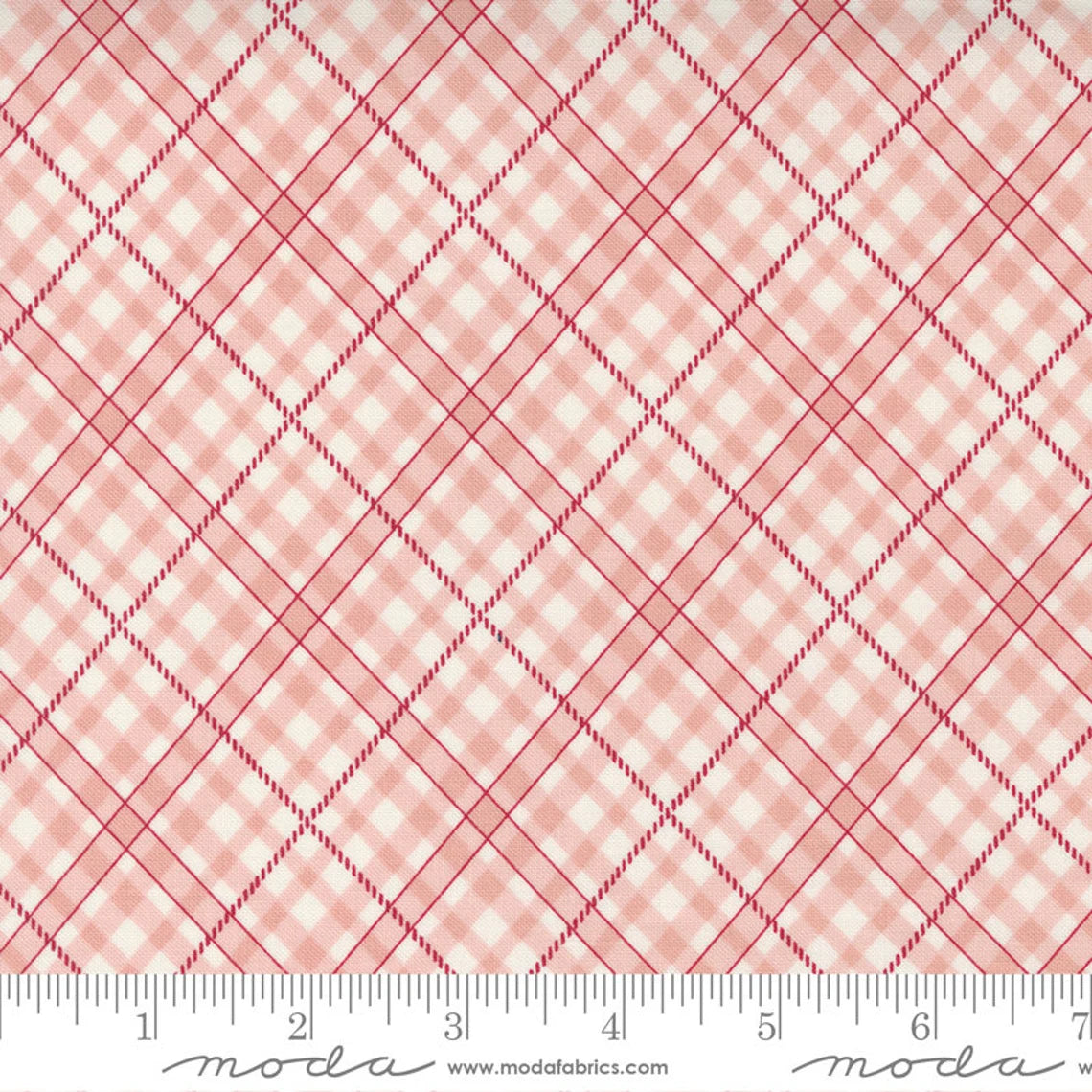 Belle Isle Plaid Pink Minick & Simpson Moda Fabrics Cotton Fabric