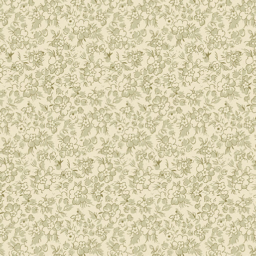 Beloved Calico Sage Natural April Cornell Benartex Cotton Fabric BE-16653-41