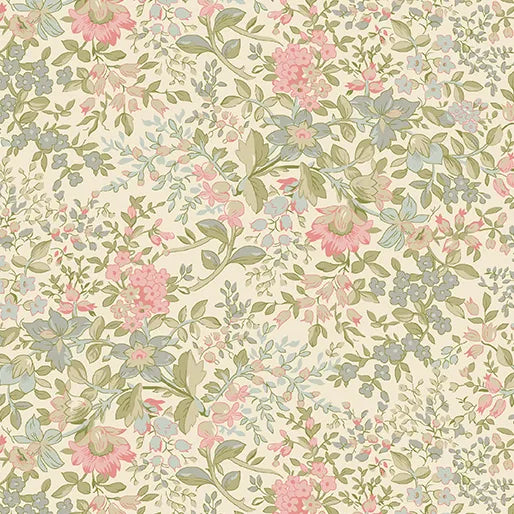 Beloved Penelope Natural April Cornell Benartex Cotton Fabric BE-16651-70