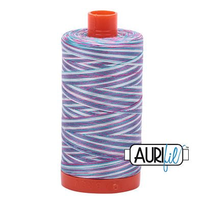 Berrylicious Purple Pink Variegated Mako Thread 50wt 1300m 6ct Aurifil AF-4647-Berrylicious