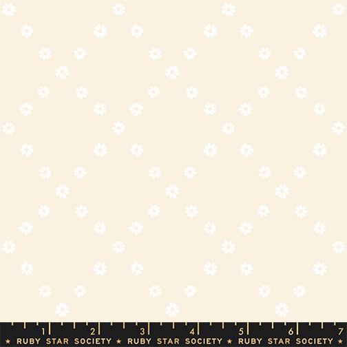 Best Day Ever Diamond Flowers Blenders Ditsy Geometric White on Mineral Melody Miller Ruby Star Society Moda Cotton Fabric MD-RS0107-11