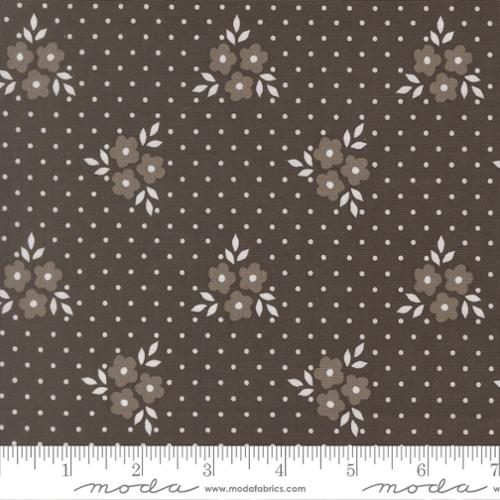 Birch & Willow Autumn Florals Charcoal Dark Grey Sherri & Chelsi Moda Cotton Fabric MD-37727-18