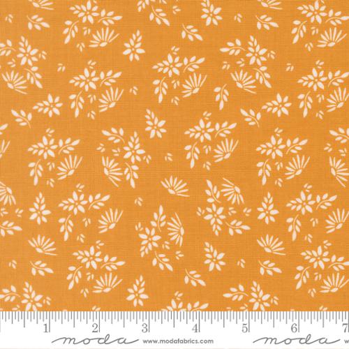 Birch & Willow Flora Florals Golden Orange Sherri & Chelsi Moda Cotton Fabric MD-37721-12