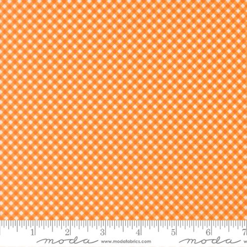 Birch & Willow Gingham Checks and Plaids Amber Orange Sherri & Chelsi Moda Cotton Fabric MD-37726-13