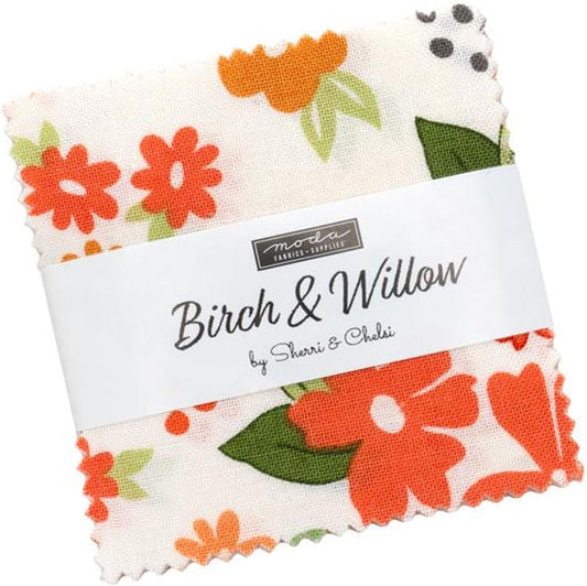 Birch & Willow 2.5"x2.5" Squares Mini Charm Pack 42pcs Sherri & Chelsi Moda Cotton Fabric MD-37720MC