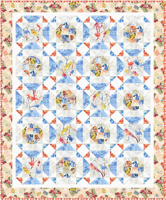 Air Mail Bird Watching Quilt Studio E-Free Pattern