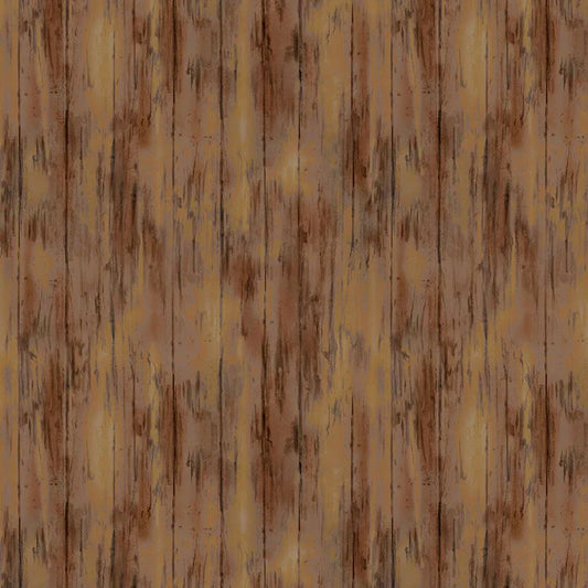 Birdhouse Bloom Birdhouse Wood Brown Timeless Treasures Cotton Fabric TT-DONA-CD2424-BROWN