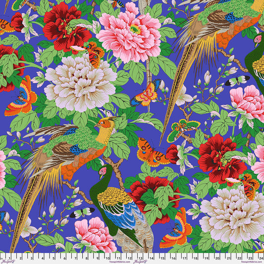 Birds and Bees Purple August 2026 Kaffe Fassett Collective Free Spirit Cotton Fabric FS-PWPJ142.PURPLE