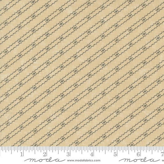 Blackbirds Nest Bird Tracks Stripes Tan Beige Kansas Troubles Quilters Moda Cotton Fabric