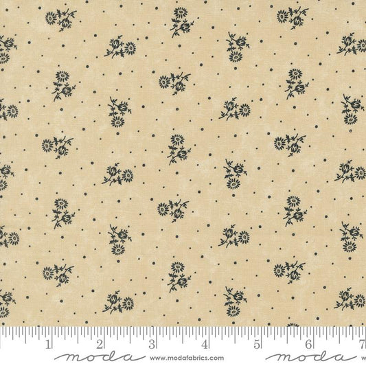 Blackbirds Nest Thistle Ditsy Dots Tan Beige Kansas Troubles Quilters Moda Cotton Fabric