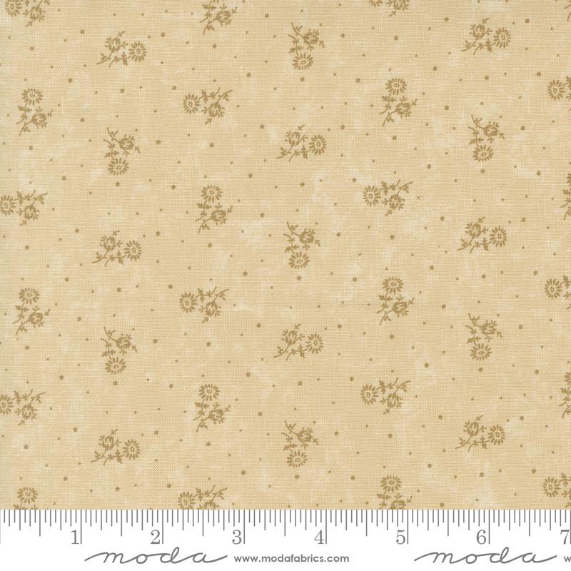 Blackbirds Nest Thistle Ditsy Dots Tan Tonal Beige Kansas Troubles Quilters Moda Cotton Fabric