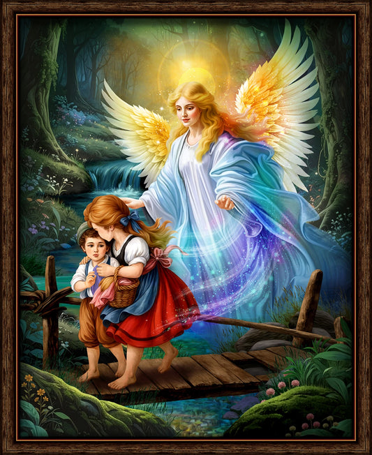 Blessings Angel Panel 36" Oasis Cotton Fabric OA-59-9361