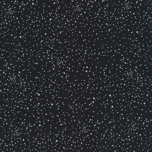 Blizzard Snow Dots Black Sweetwater Moda Cotton Fabric