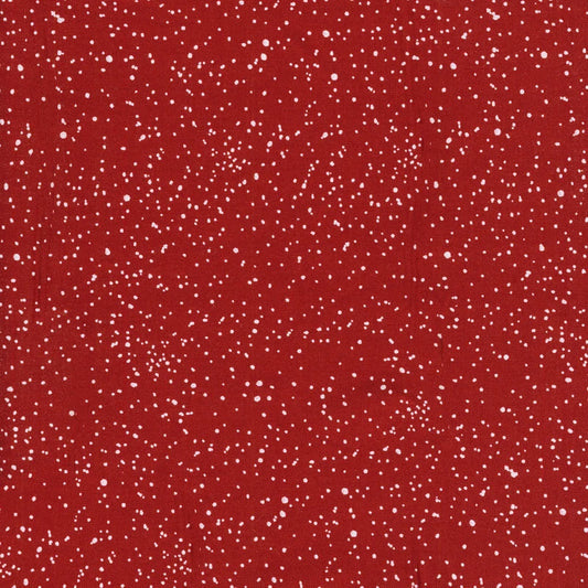 Blizzard Snow Dots Red Sweetwater Moda Cotton Fabric