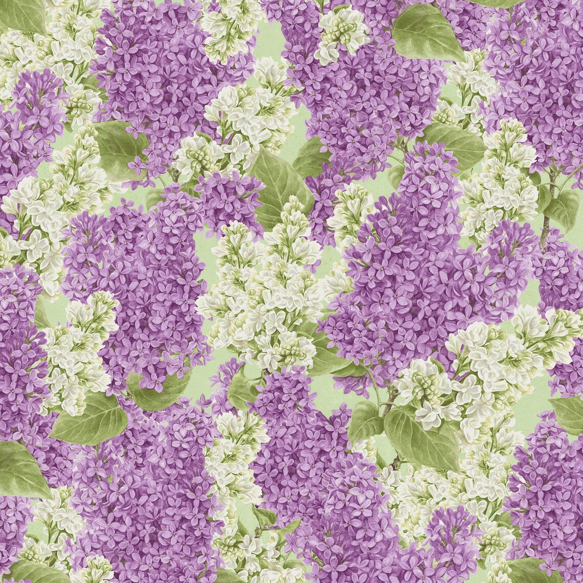 Bloomerang Packed Lilacs Floral Multi Jane Shasky Henry Glass Cotton Fabric