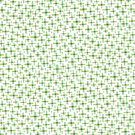 Blooming Color Isla 108" Wide Backing Cross Allover Medium Lime Green Wolff Paper Benartex Cotton Fabric